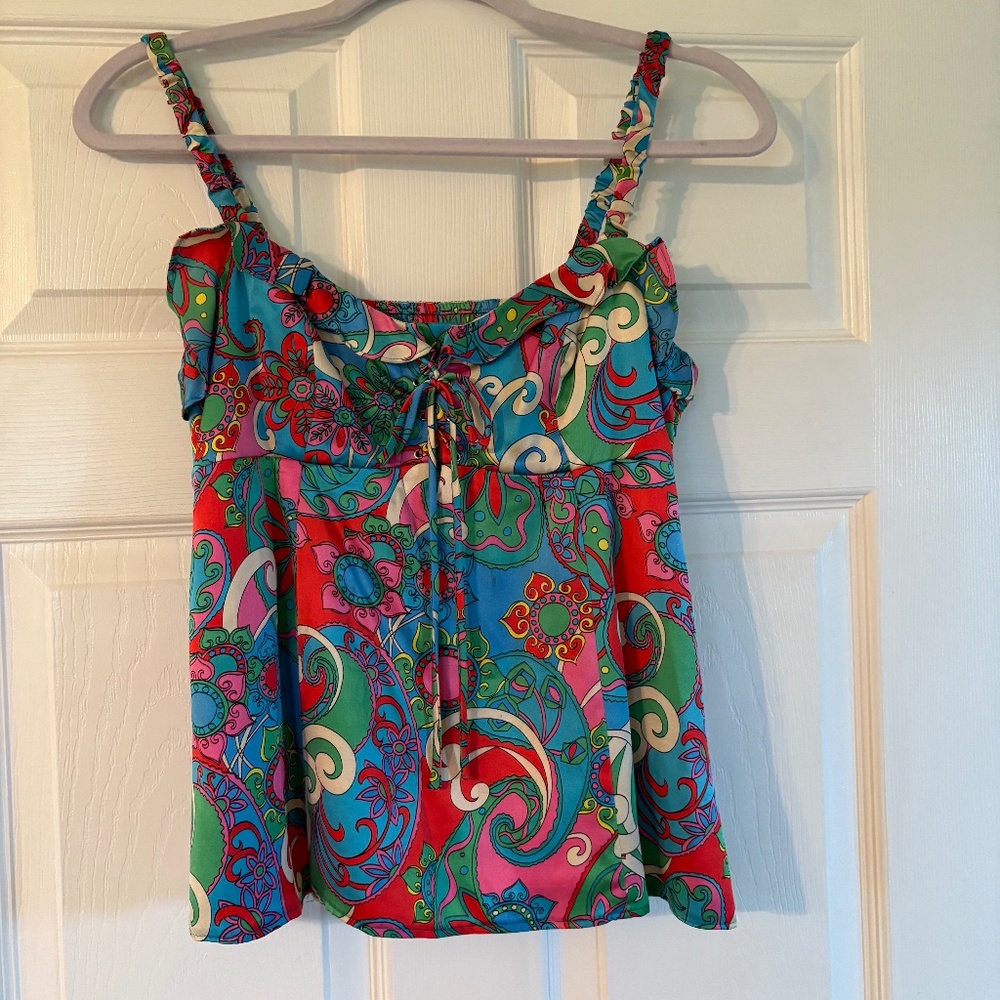 Beautiful floral silk Cami top!